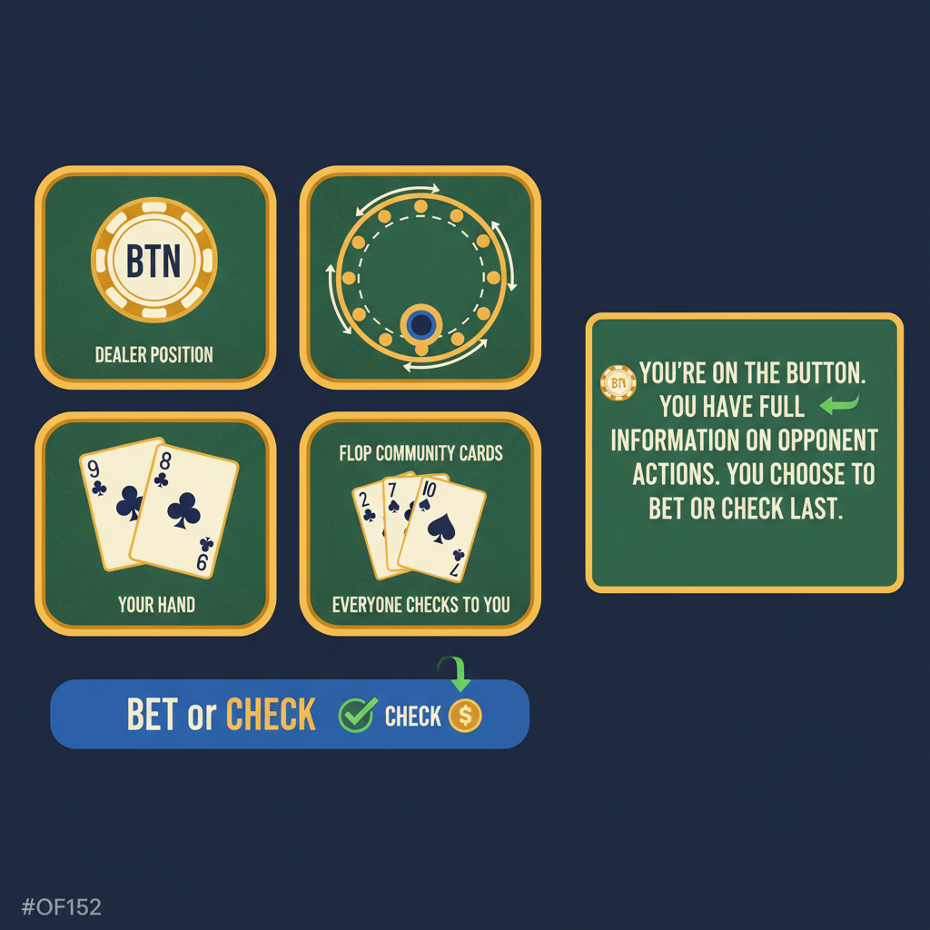 The Table — Button, Blinds, Seats: The button is the dealer seat